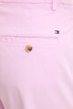 Tommy Hilfiger pantaloni pentru femei, cu bumbac roz WW0WW49647