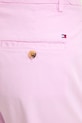 Tommy Hilfiger pantaloni pentru femei, cu bumbac roz WW0WW49647