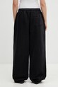 Odzież VETEMENTS spodnie dresowe bawełniane ME76SP204B czarny
