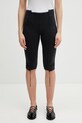 VETEMENTS szorty Capri dzianina czarny WE76SP519B