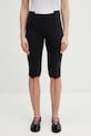 VETEMENTS szorty Capri dzianina czarny WE76SP519B