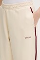 Guess spodnie dresowe damskie JASMINE beżowy V6GB02.K2915