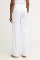 Ρούχα Guess παντελόνι ίσιο γυναικείο με λινό CARLA W6GB43.W2840 λευκό