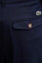 Lacoste spodnie bawełniane z elastanem damskie granatowy HF0205