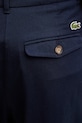 Lacoste spodnie bawełniane z elastanem damskie granatowy HF0205