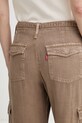 Levi's spodnie damskie z lyocellem BAGGY DAD CARGO 003IN.0006 brązowy