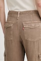 Levi's spodnie damskie z lyocellem BAGGY DAD CARGO 003IN.0006 brązowy