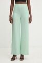 Patrizia Pepe spodnie straight damskie zielony 2P1776.A411