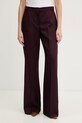 Max&Co. spodnie damskie z dodatkiem wełny MCOESTROSO fioletowy 2616131032200