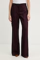 Max&Co. spodnie damskie z dodatkiem wełny MCOESTROSO fioletowy 2616131032200