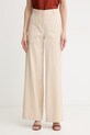 Max&Co. nohavice dámske s ľanom MCOGIURATO béžová 2616131034200