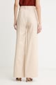 Oblečenie Max&Co. nohavice dámske s ľanom MCOGIURATO 2616131034200 béžová