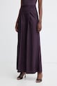 Max&Co. брюки-палаццо женские с вискозой MCOMAGENTA фиолетовой 2616131064200