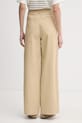 Oblečenie U.S. Polo Assn. dámske nohavice s bavlnou FULL LENGTH WIDE LEG WUP2260 béžová