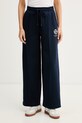 Tommy Hilfiger teplákové nohavice dámske s bavlnou tmavomodrá WW0WW48764