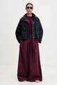 adidas Originals teplákové nohavice dámske s bavlnou KY5187 burgundské SS26