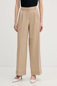 Marc Aurel spodnie straight damskie beżowy 1224A11085
