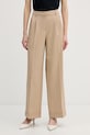 Marc Aurel spodnie straight damskie beżowy 1224A11085