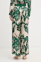 Odzież Marc Aurel spodnie palazzo damskie z wiskozy 1313A11083 zielony