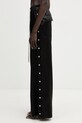 Rick Owens DRKSHDW Wide Pusher spodnie damskie DS01F4336.JL czarny SS26