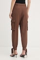 Odzież Gaudi spodnie cargo damskie z wiskozy 611FD25016 brązowy