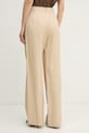 Odzież Gaudi spodnie straight damskie z wiskozą 611FD25025 beżowy