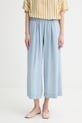 Sessun spodnie damskie z lyocellu niebieski 26207017