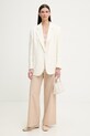 Sessun spodnie wide leg damskie bawełniane 26207004 beżowy SS26