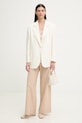 Sessun spodnie wide leg damskie bawełniane 26207004 beżowy SS26