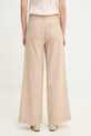 Odzież Sessun spodnie wide leg damskie bawełniane 26207004 beżowy