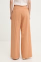 Odzież Sessun spodnie wide leg damskie bawełniane 26207029 pomarańczowy