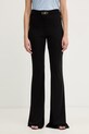 Just Cavalli spodnie dzwony damskie czarny 80PAC101.J0253