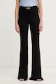 Just Cavalli spodnie dzwony damskie czarny 80PAC101.J0253