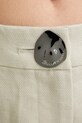 Armani Exchange spodnie damskie lniane beżowy XW001982.AF21530