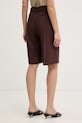 Oblečenie BOSS šortky dámske s ľanom Tianala 50557429 hnedá