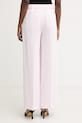 Oblečenie BOSS nohavice dámske s ľanom Tiana11 50557443 ružová