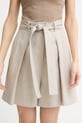 BOSS pantaloni scurți pentru femei, din in Tojuna bej 50558545