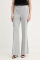 Брюки BOSS Talia_Long1 колокола серый 50560298