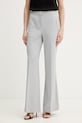 Брюки BOSS Talia_Long1 колокола серый 50560298