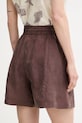 Ρούχα BOSS σορτς γυναικεία από lyocell Tomica 50568332 καφέ