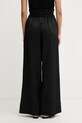 Odzież BOSS Orange spodnie wide leg damskie z dodatkiem lnu C Tacola 50556859 czarny