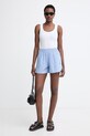 BOSS Orange szorty damskie bawełniane C Tiplyna 50559232 niebieski SS26