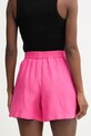 Odzież BOSS Orange szorty damskie z lnem C Tallan 50559251 różowy