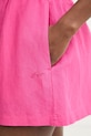 BOSS Orange szorty damskie z lnem C Tallan różowy 50559251