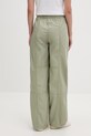 Ρούχα HUGO Blue παντελόνι parachute γυναικείο βαμβακερό 50557311 πράσινο