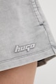 HUGO Blue szorty dresowe damskie bawełniane Norlina_B_1 szary 50559459