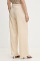 Odzież HUGO spodnie garniturowe damskie z dodatkiem lnu Halati 50559839 beżowy