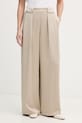 Dkny spodnie tkanina beżowy P6AK7E57
