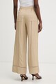 Odzież Karl Lagerfeld spodnie damskie z wiskozą B2W10007 beżowy