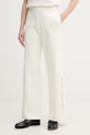 Karl Lagerfeld kalhoty ženské bavlněné béžová B2W10036